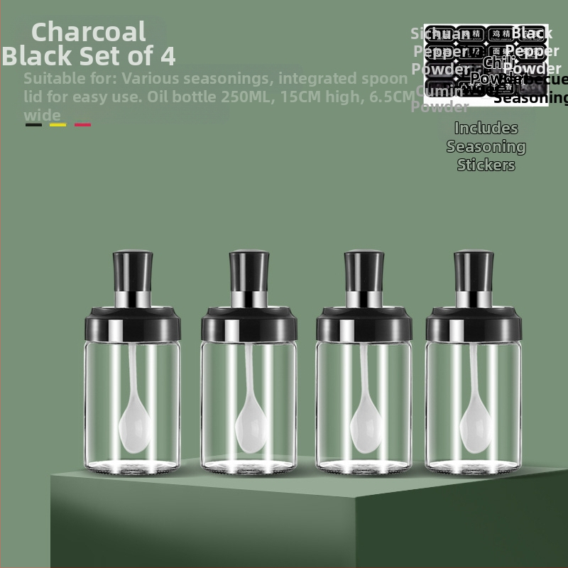 Üvegből készült olajtartó automatikus zárófedelekkel – szivárgásmentes fűszertartó a konyhához