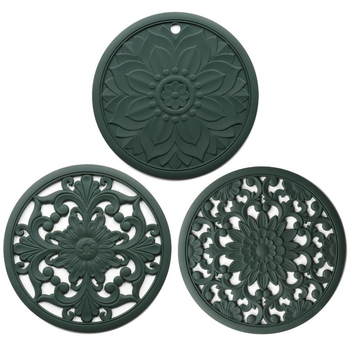 Πάτος κατσαρόλας από σιλικόνη με διάτρητο ανθώδες μοτίβο, στρογγυλό σχήμα, κινεζικού στυλ