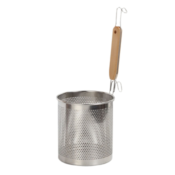 Nerūdijančio plieno kepimo krepšelis ir makaronų sietelis – neslidus, apsauga nuo nudegimų, modernus paprastas stilius