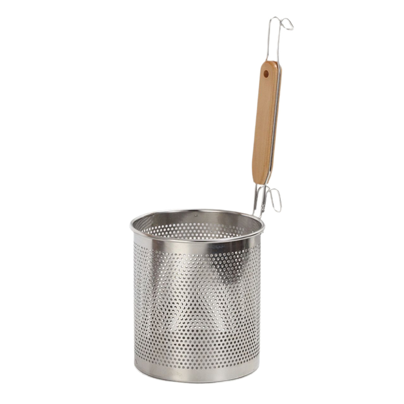 Nerūdijančio plieno kepimo krepšelis ir makaronų sietelis – neslidus, apsauga nuo nudegimų, modernus paprastas stilius