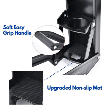 Ant sienos montuojamas skardinių presas su rankiniu veikimu — Bosino Can Press, geležies konstrukcija, modernus stilius, logotipo spauda