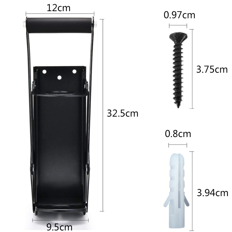 Ant sienos montuojamas skardinių presas su rankiniu veikimu — Bosino Can Press, geležies konstrukcija, modernus stilius, logotipo spauda