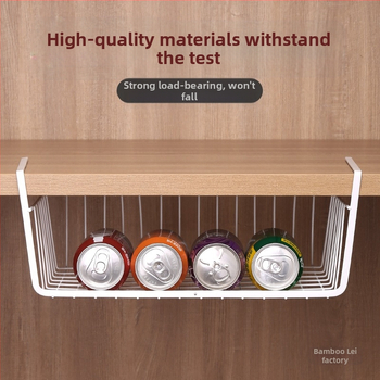 Μεταλλικό ράφι αποθήκευσης κάτω από ντουλάπα, έξι επίπεδα, εγκατάσταση με γάντζο