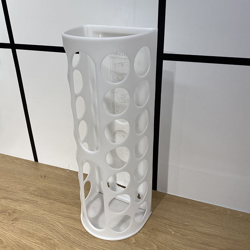 Zidni plastični dispenser za vrećice uz držač kišobrana i policu za pohranu