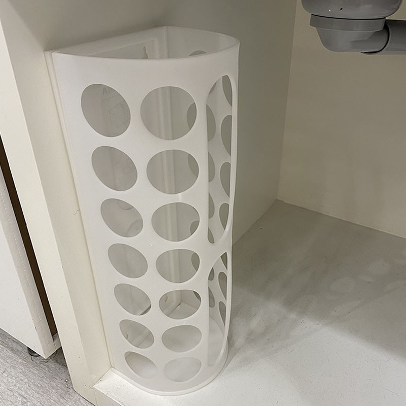 Zidni plastični dispenser za vrećice uz držač kišobrana i policu za pohranu
