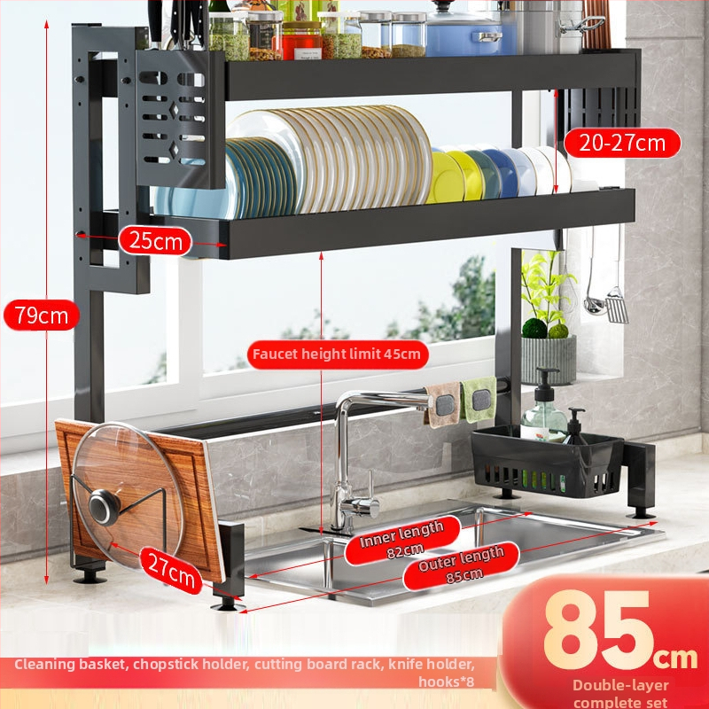 Πολυεπίπετος δίσκος αποστράγγισης για νεροχύτη κουζίνας – προστασία από σκόνη και αποθήκευση πιάτων, Ferroalloy, Yingxinyi, σειρά Draining storage rack, Άνοιξη 2022