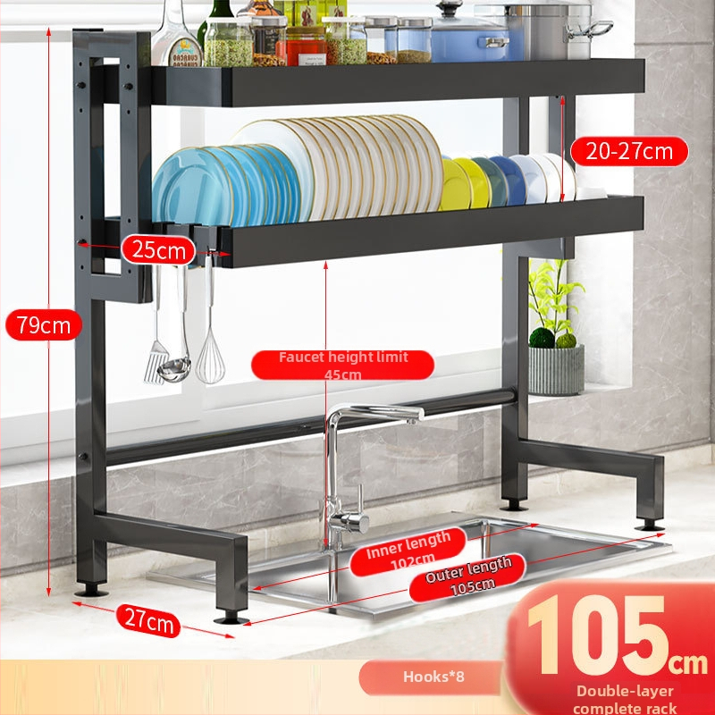 Πολυεπίπετος δίσκος αποστράγγισης για νεροχύτη κουζίνας – προστασία από σκόνη και αποθήκευση πιάτων, Ferroalloy, Yingxinyi, σειρά Draining storage rack, Άνοιξη 2022