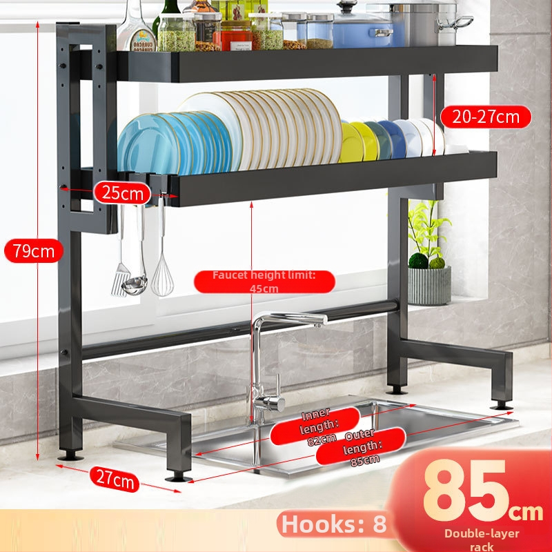 Πολυεπίπετος δίσκος αποστράγγισης για νεροχύτη κουζίνας – προστασία από σκόνη και αποθήκευση πιάτων, Ferroalloy, Yingxinyi, σειρά Draining storage rack, Άνοιξη 2022