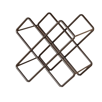 Ραφιέρα κρασιού για γραφείο, 3 επίπεδα, μεταλλικό σχέδιο, μοντέρνο μινιμαλιστικό ευρωπαϊκό στυλ