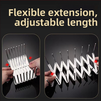 Ανοξείδωτο ατσάλι τηλεσκοπικά ρυθμιζόμενο ράφι για πιάτα – αναδιπλούμενο, πολλαπλών χρήσεων για την κουζίνα