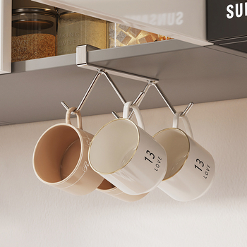 Κρεμάστρα ποτηριών από ανοξείδωτο ατσάλι 304, 1 επίπεδο, καθολικό μίνι, για εξωτερικό κάμπινγκ