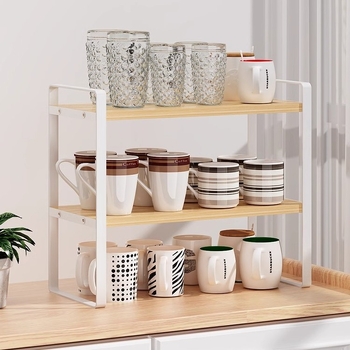 Ράφι ποτηριών γραφείου — 1-επίπεδη, μετακινούμενο, χάλυβας άνθρακα + πλάκα πυκνότητας, τοποθέτηση σε γραφείο