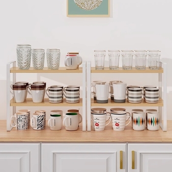 Ράφι ποτηριών γραφείου — 1-επίπεδη, μετακινούμενο, χάλυβας άνθρακα + πλάκα πυκνότητας, τοποθέτηση σε γραφείο