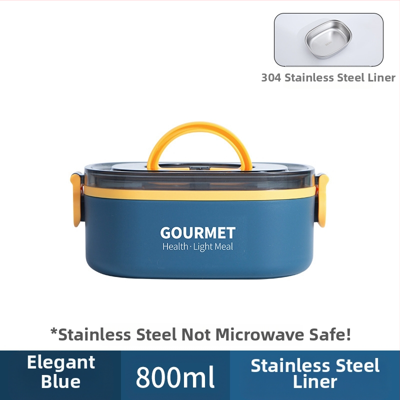 Plastmasas pusdienu kastīte, trīs slāņu izolācija, kvadrāta forma, tilpums 0.8–2 L, nav piemērota mikroviļņu krāsnij.