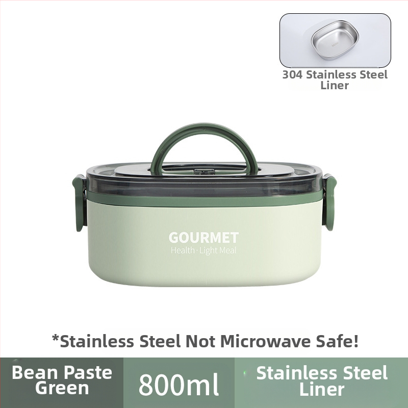 Plastmasas pusdienu kastīte, trīs slāņu izolācija, kvadrāta forma, tilpums 0.8–2 L, nav piemērota mikroviļņu krāsnij.