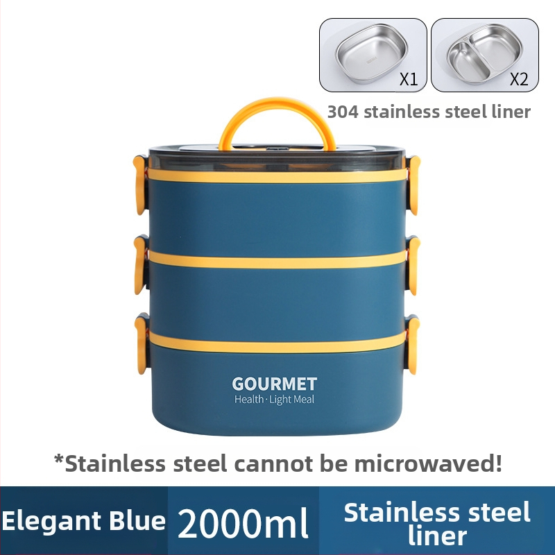 Plastmasas pusdienu kastīte, trīs slāņu izolācija, kvadrāta forma, tilpums 0.8–2 L, nav piemērota mikroviļņu krāsnij.