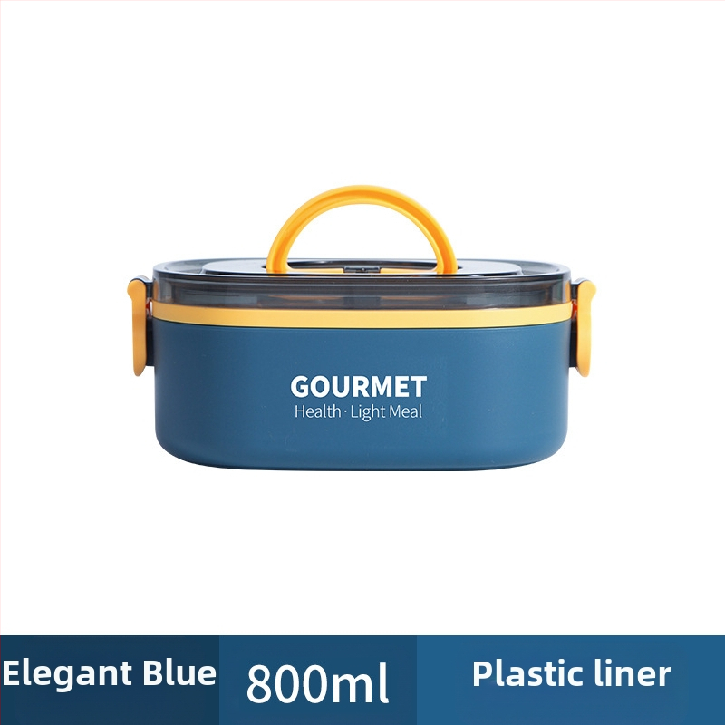 Plastmasas pusdienu kastīte, trīs slāņu izolācija, kvadrāta forma, tilpums 0.8–2 L, nav piemērota mikroviļņu krāsnij.