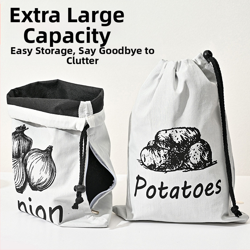 Платнена чанта за съхранение с връзки — лого, ситопечат, тегло 70 g, стил пакет джоб