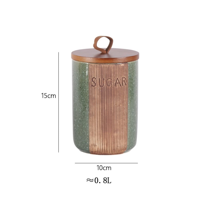 Керамичен буркан за зърна кафе със запечатване срещу влага и прах, обем 800–1000 мл, хранителен клас, кръгла форма, възможност за персонализация