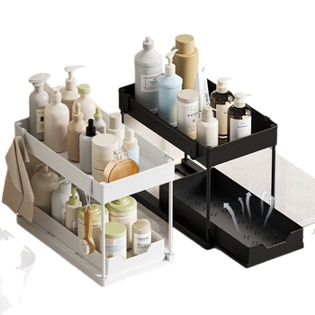 Πλαστικό συρόμενο ράφι κουζίνας για αποθήκευση με οργανωτή αποστράγγισης – φορητό, без εγκατάσταση