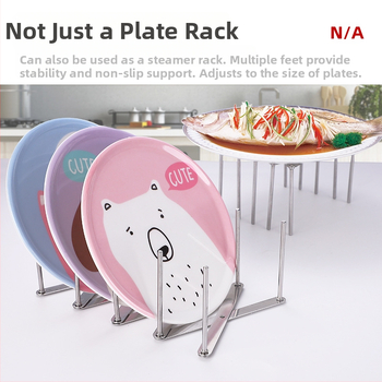 Ράφι από ανοξείδωτο χάλυβα για κατσαρόλες και καπάκια — φορητό, αναδιπλούμενο, πολυλειτουργικό, χωρίς εγκατάσταση, για κουζίνα και εστιατόριο