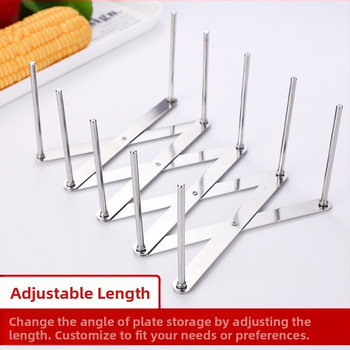 Ράφι από ανοξείδωτο χάλυβα για κατσαρόλες και καπάκια — φορητό, αναδιπλούμενο, πολυλειτουργικό, χωρίς εγκατάσταση, για κουζίνα και εστιατόριο