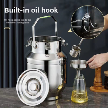 Ανοξείδωτος στεγανοποιημένος δοχέας με παχύτερους τοίχους, κορεατικό στυλ, χωρητικότητα 3,1–4 λίτρα