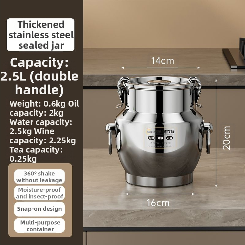 Roostevabast terasest suletud konteiner paksude seintega, Korea stiilis, maht 3,1–4 L