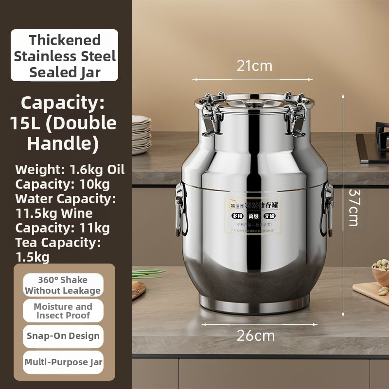 Roostevabast terasest suletud konteiner paksude seintega, Korea stiilis, maht 3,1–4 L