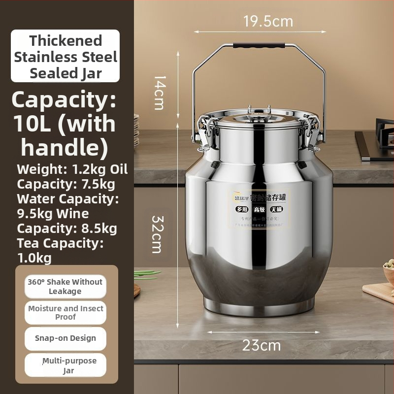 Roostevabast terasest suletud konteiner paksude seintega, Korea stiilis, maht 3,1–4 L