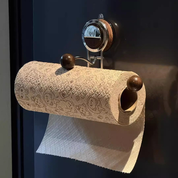 Κρεματός για χαρτί κουζίνας τοίχου, ABS υλικό, χωρίς εγκατάσταση, ράφι αποθήκευσης μπάνιου