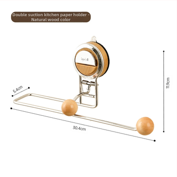 Κρεματός για χαρτί κουζίνας τοίχου, ABS υλικό, χωρίς εγκατάσταση, ράφι αποθήκευσης μπάνιου