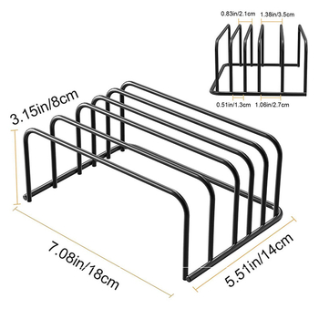 Θήκη για σανίδες κοπής από χάλυβα άνθρακα, πολυλειτουργική, ράφι αποθήκευσης, μοντέρνο μινιμαλιστικό στυλ