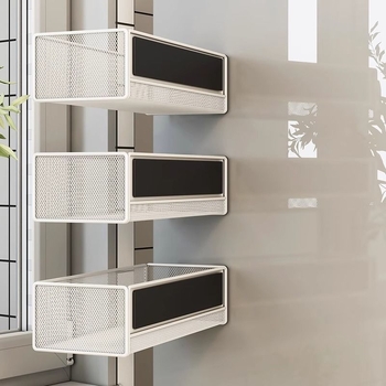 Μαγνητικό ράφι αποθήκευσης ψυγείου – τοίχο-μοντάρισμα, χωρίς τρύπες, μεταλλική κατασκευή, πάνω από 8 επιπέδων