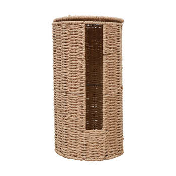 Κάδος αποθήκευσης με καπάκι, πλεγμένος από μεταλλικό σκοινί, για βιβλία, περιοδικά και ρούχα — μοντέρνο μινιμαλιστικό στυλ