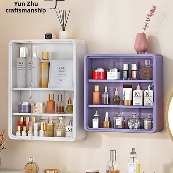 Vonios kambario sieninė saugyklos spintelė, plastikinė, apvalaus formos, 1 lygis, paprastas ir šiuolaikiškas dizainas, CUPC sertifikatas