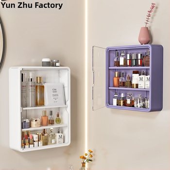 Vonios kambario sieninė saugyklos spintelė, plastikinė, apvalaus formos, 1 lygis, paprastas ir šiuolaikiškas dizainas, CUPC sertifikatas