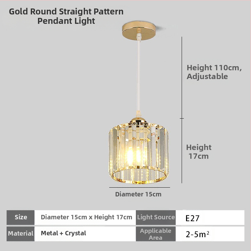 Κρυστάλλινο κρεμαστό φωτιστικό οροφής, πολυκεφαλής, LED φωτισμός, ρυθμιζόμενος ύψος, μεταλλική σκιά από σίδηρο, κατάλληλο για είσοδο και μπαλκόνι, ευρωπαϊκό στυλ, κάλυψη 5–10 m²