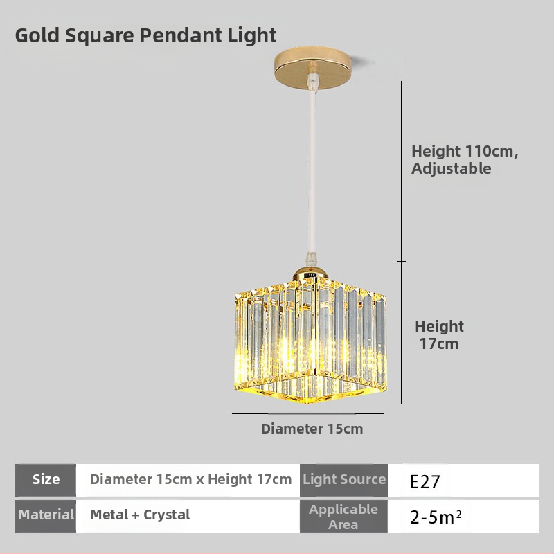 Κρυστάλλινο κρεμαστό φωτιστικό οροφής, πολυκεφαλής, LED φωτισμός, ρυθμιζόμενος ύψος, μεταλλική σκιά από σίδηρο, κατάλληλο για είσοδο και μπαλκόνι, ευρωπαϊκό στυλ, κάλυψη 5–10 m²
