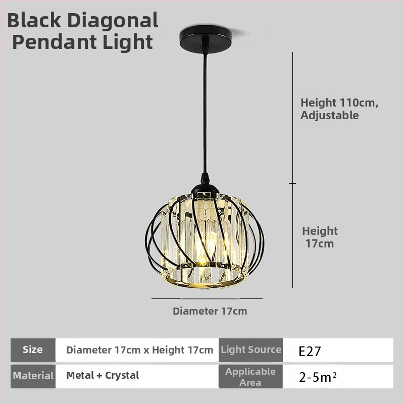 Κρυστάλλινο κρεμαστό φωτιστικό οροφής, πολυκεφαλής, LED φωτισμός, ρυθμιζόμενος ύψος, μεταλλική σκιά από σίδηρο, κατάλληλο για είσοδο και μπαλκόνι, ευρωπαϊκό στυλ, κάλυψη 5–10 m²