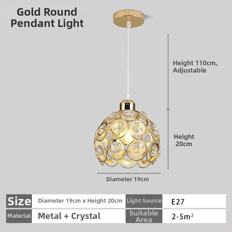 Κρυστάλλινο κρεμαστό φωτιστικό οροφής, πολυκεφαλής, LED φωτισμός, ρυθμιζόμενος ύψος, μεταλλική σκιά από σίδηρο, κατάλληλο για είσοδο και μπαλκόνι, ευρωπαϊκό στυλ, κάλυψη 5–10 m²