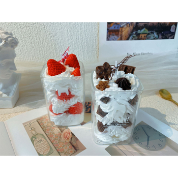 Αρωματοθεραπευτικό κερί με άρωμα φράουλας, χειροποίητο, κερί σόγιας