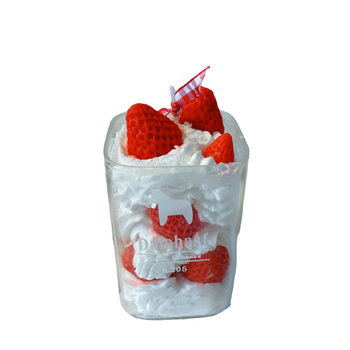 Αρωματοθεραπευτικό κερί με άρωμα φράουλας, χειροποίητο, κερί σόγιας