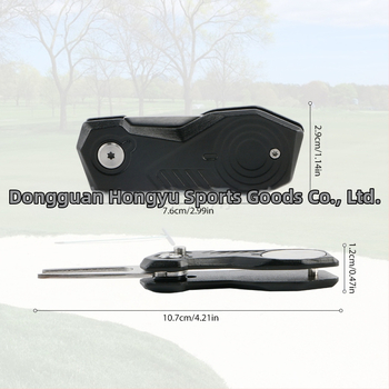 Golf Green Fork – сгъваем голф аксесоар, изработен от неръждаема стомана и алуминий, марка wosofe, с отпечатано лого