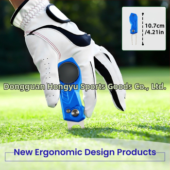 Golf Green Fork – сгъваем голф аксесоар, изработен от неръждаема стомана и алуминий, марка wosofe, с отпечатано лого