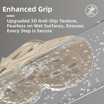 Unisex EVA σανδάλια τύπου κλόγκ με 4 cm παχιά σόλα, αναπνέσιμα και αντιολισθητικά, EVA επάνω μέρος και σόλα