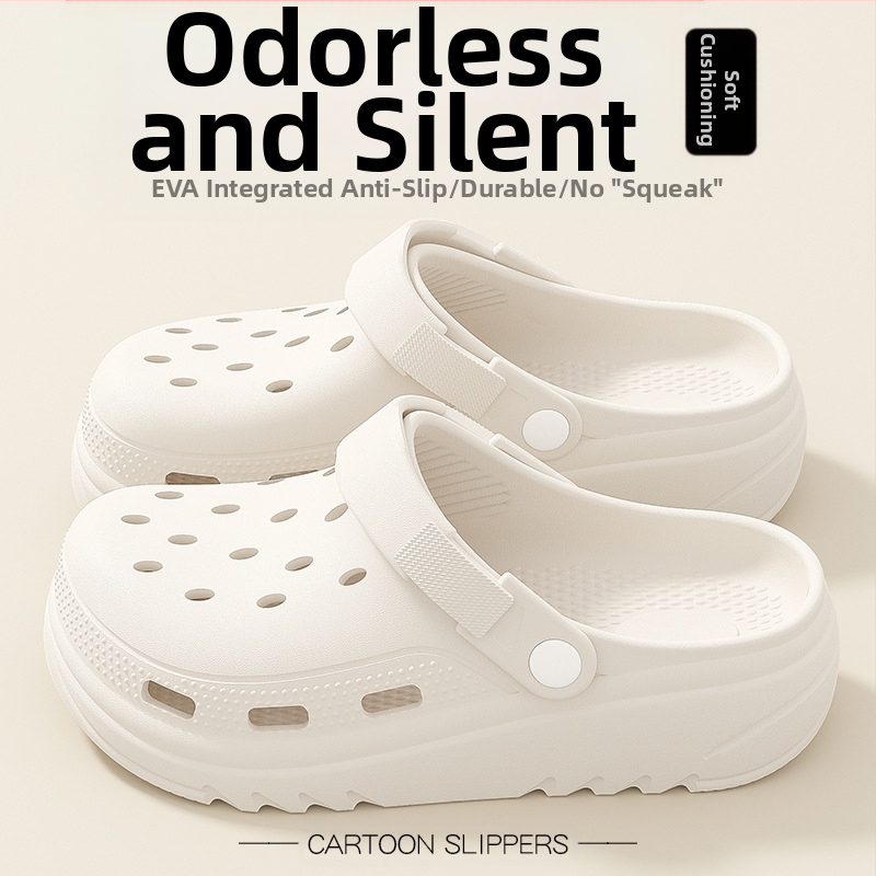 Unisex EVA σανδάλια τύπου κλόγκ με 4 cm παχιά σόλα, αναπνέσιμα και αντιολισθητικά, EVA επάνω μέρος και σόλα