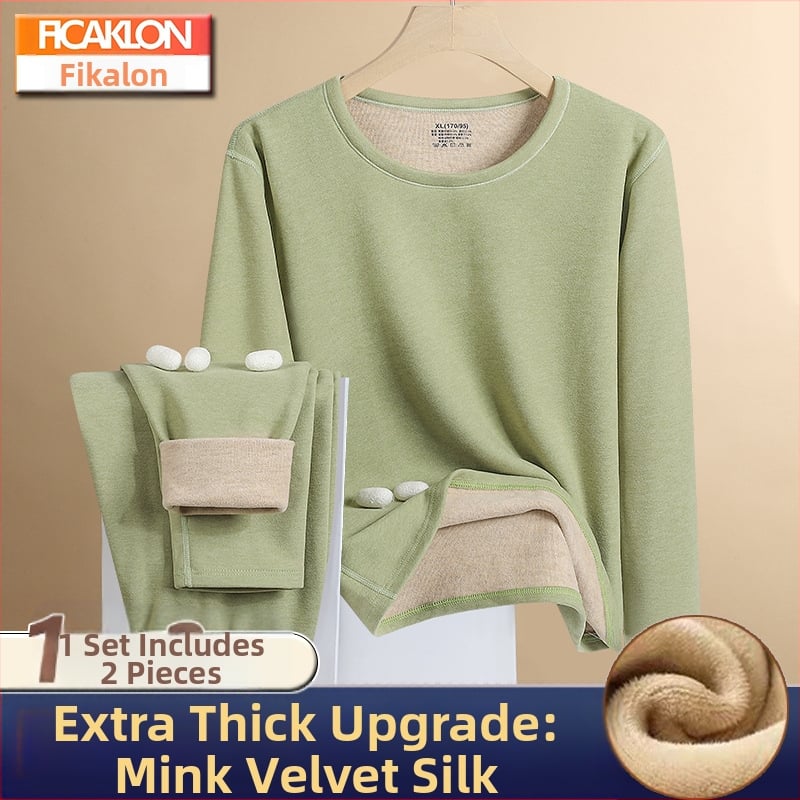 Ficaklon žiemos bazinis komplektas su fliso pamušalu, dvigubo sluoksnio apykaklė, unisex, poliesteris