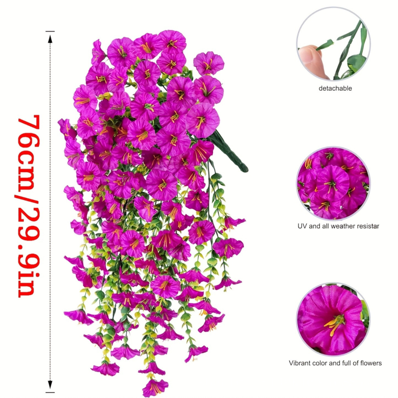 Umjetna loza za zidnu dekoraciju Morning Glory – plastične i svila cvijeće, stiliziran rad i injekcijsko oblikovanje, visina 75 cm, sorta: Eukaliptus