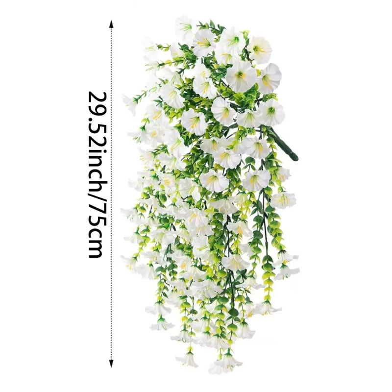 Umjetna loza za zidnu dekoraciju Morning Glory – plastične i svila cvijeće, stiliziran rad i injekcijsko oblikovanje, visina 75 cm, sorta: Eukaliptus